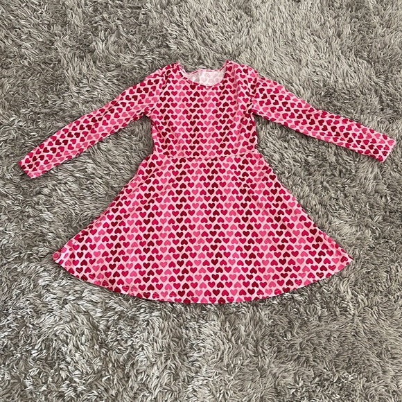 The Children’s Place Heart Everyday Long Sleeve Dress - Picture 4 of 7